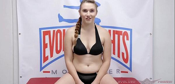  Stephie Staar battles in nude wrestling fight at Evolved Fights